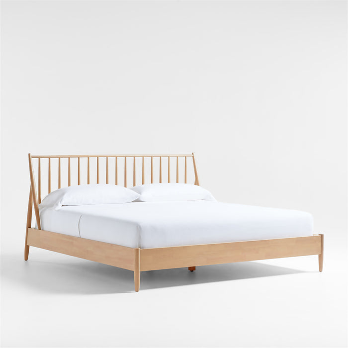 Carson Natural Wood Spindle King Bed