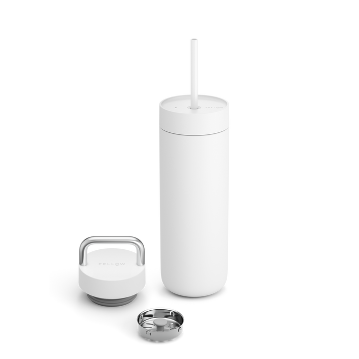 Fellow Carter 20 oz Matte White 2-in-1 Chill Set