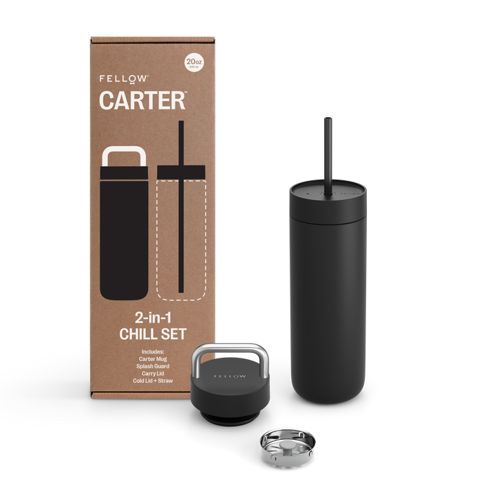 Fellow Carter 20 oz Matte Black 2-in-1 Chill Set