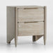 Casa White Oak Wood Nightstand with Drawers
