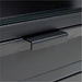 Casement 60" Black Metal Desk with Glass Top