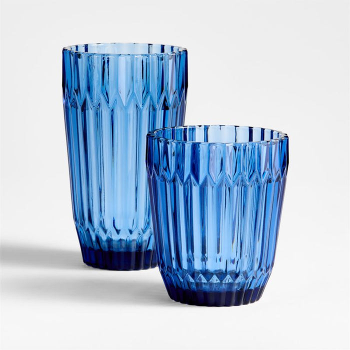 Caspian Blue 12.5-oz. Double Old-Fashioned Glass