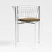 Cassano Metal Dining Chair with Leather Cushion