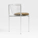 Cassano Metal Dining Chair with Leather Cushion