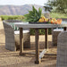 Abaco Resin Wicker Outdoor Dining Chair with Canvas Natural Sunbrella ® Cushion