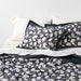 Celeste Organic Cotton Midnight Navy Floral Euro Bed Pillow Sham