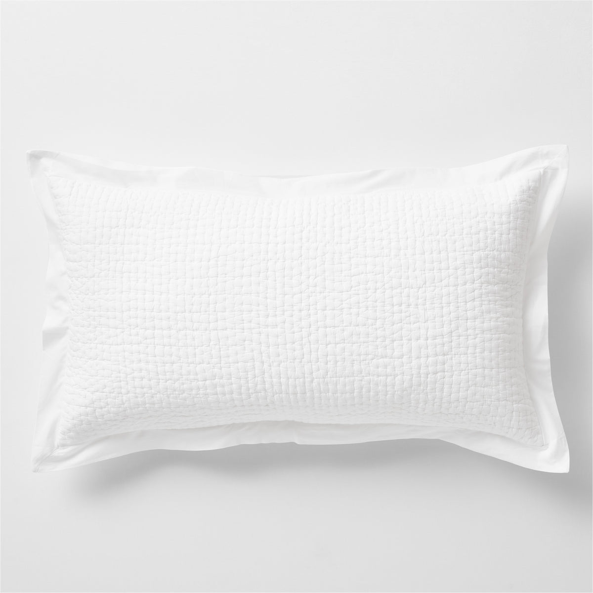 Organic Celeste White King Pillow Sham Crate and Barrel Philippines
