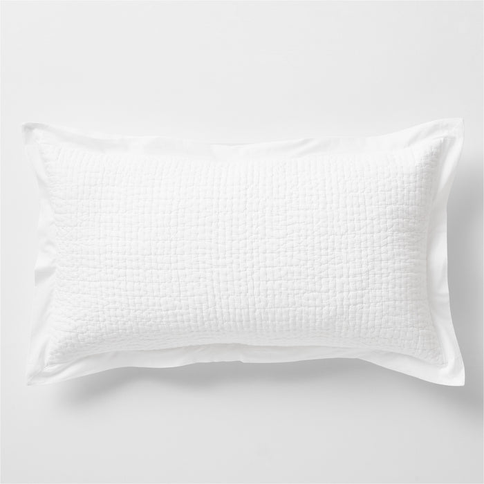 Organic Celeste White King Pillow Sham