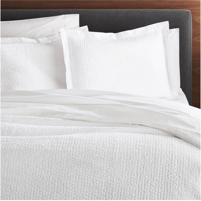 Organic Celeste White King-Size Quilt