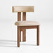 Ceremonie Natural Boucle Dining Chair by Athena Calderone
