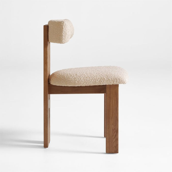 Ceremonie Natural Boucle Dining Chair by Athena Calderone