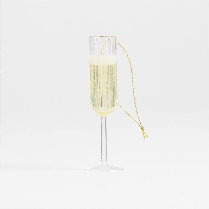 Champagne Glass Christmas Tree Ornament