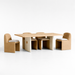 Ipanema 86" Outdoor Dining Table with Wicker Dining Chairs