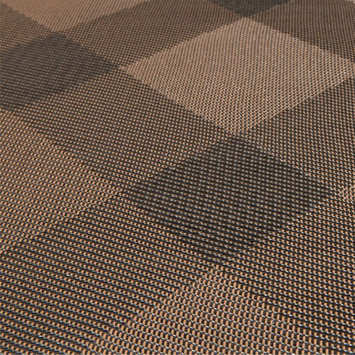 Chilewich ® Rectangular Earth Brown Plaid Easy-Clean Vinyl Placemat