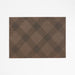 Chilewich ® Rectangular Earth Brown Plaid Easy-Clean Vinyl Placemat
