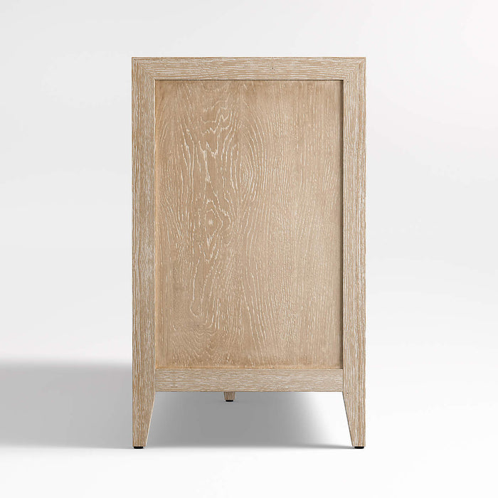 Clairemont 72" Natural Wood Storage Media Console