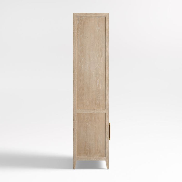 Clairemont 38" Natural Wood 3-Shelf Storage Bookcase