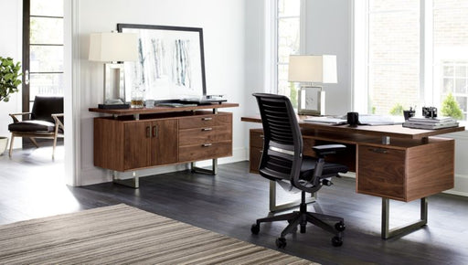 Clybourn Walnut Executive Desk