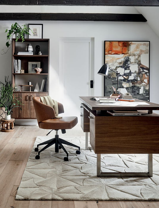 Clybourn Walnut Executive Desk