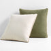Collins Twill Weave 20"x20" Dark Parsnip Green Outdoor Throw Pillow by Jake Arnold