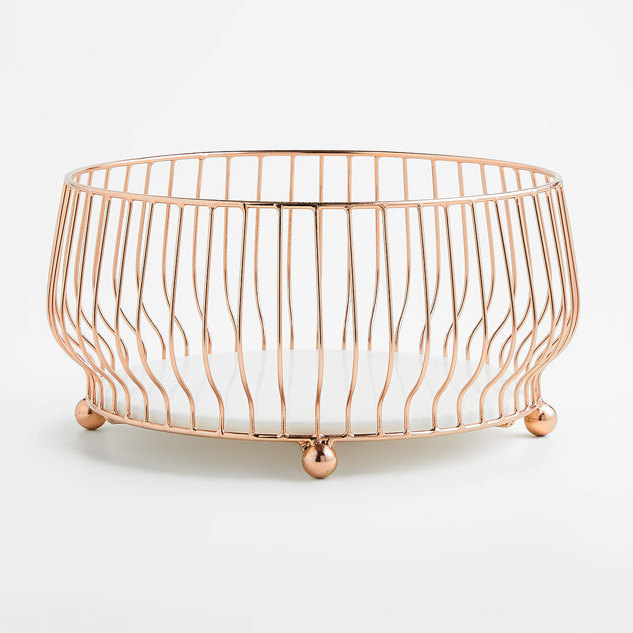 Cora Copper Fruit Basket Crate and Barrel Philippines
