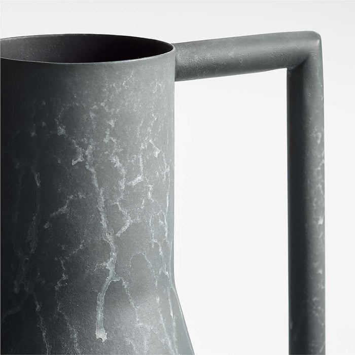 Corra Two Handled Zinc Vase 17"
