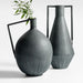 Corra One Handled Zinc Vase 15"