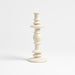 Cortana Large Off-White Earthenware Taper Holder 10.25"