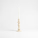 Cortana Large Off-White Earthenware Taper Holder 10.25"