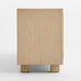 Cotswold 85" Natural Oak and Burl Storage Media Console