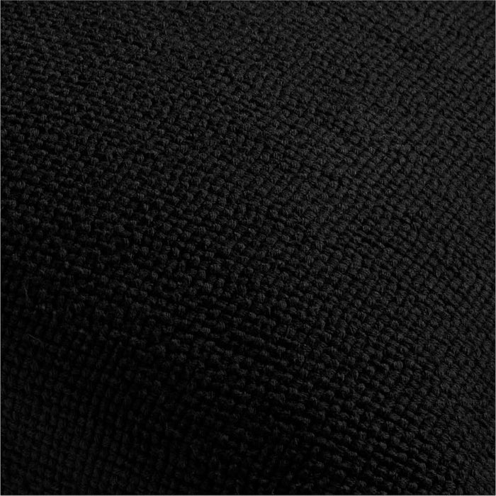 Organic Cotton Basketweave 20"x20" Ink Black Throw Pillow Cover