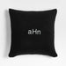 Organic Cotton Basketweave 20"x20" Ink Black Throw Pillow Cover