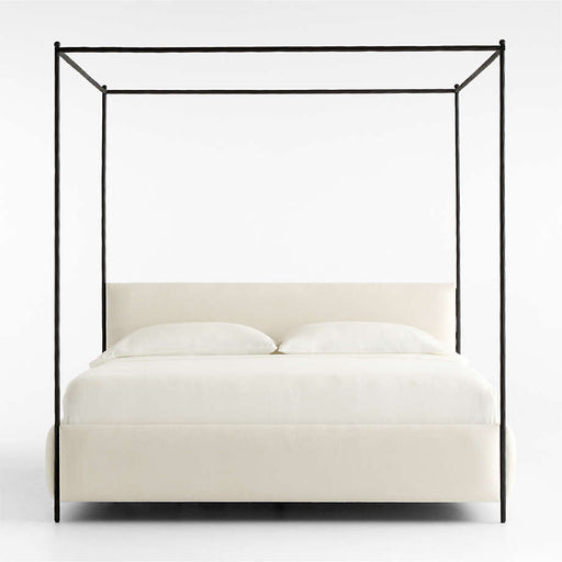 Coveteur Upholstered King Canopy Bed