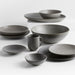 Craft Charcoal Grey Stoneware Flat Dinner Plate