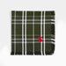 Craft Green Plaid Organic Cotton Fringe Dinner Napkin