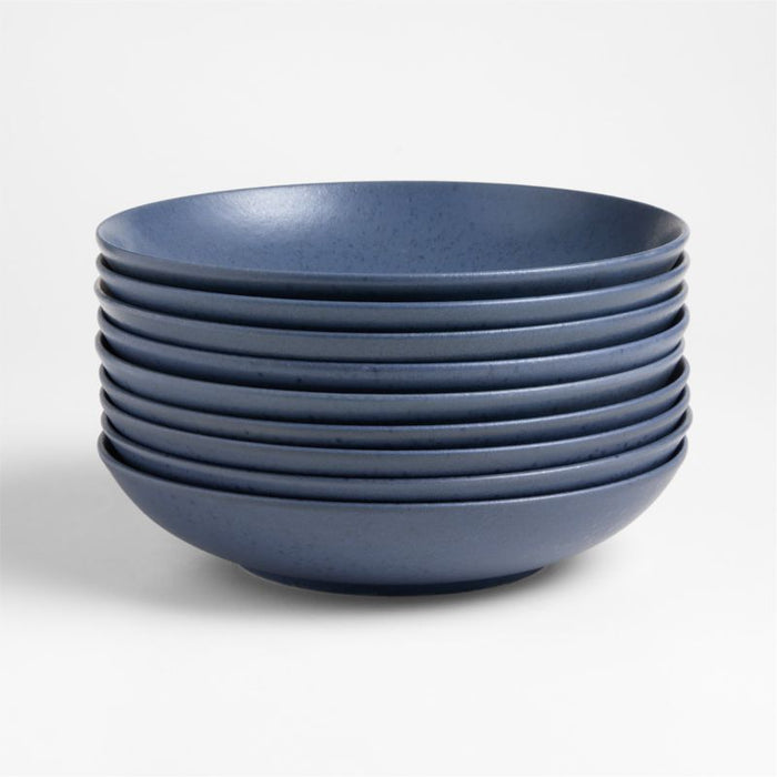 Craft Indigo Stoneware Low Bowl