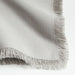 Craft Light Grey Organic Cotton Fringe Napkin