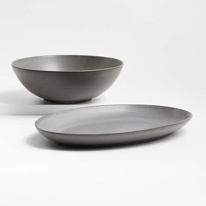 Craft Charcoal Grey Large Serving Platter
