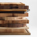 Crate & Barrel Reversible Walnut Wood Cutting Board 20"x15"x0.75"