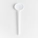 Crate & Barrel White Silicone Slotted Spoon