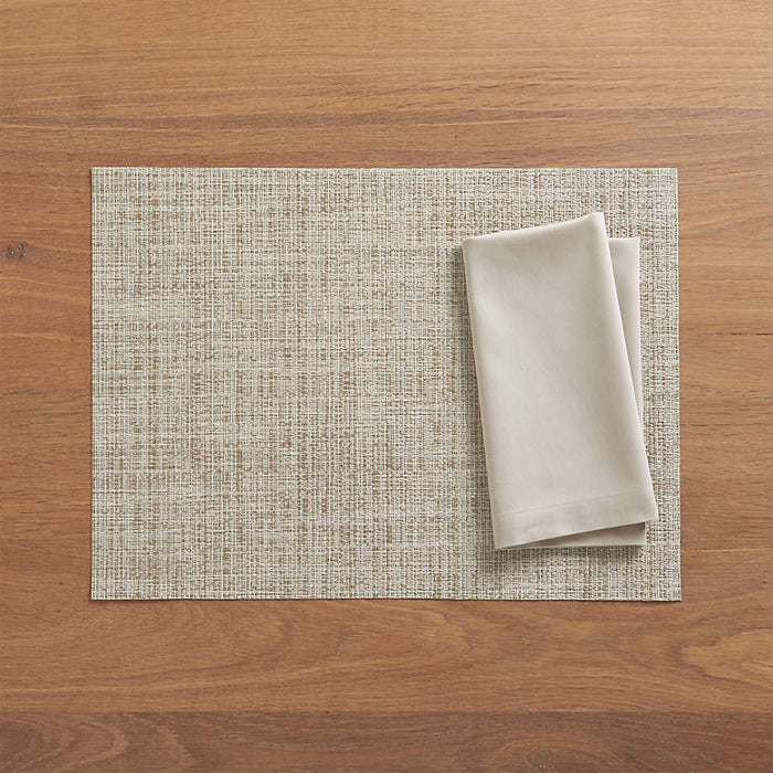 Chilewich ® Rectangular Crepe Neutral Easy-Clean Vinyl Placemat