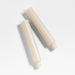 Cylinder Oat Off-White Taper Candles 8.5", Set of 2