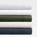 Cozysoft Organic Cotton Jersey Light Grey Standard Pillowcases, Set of 2