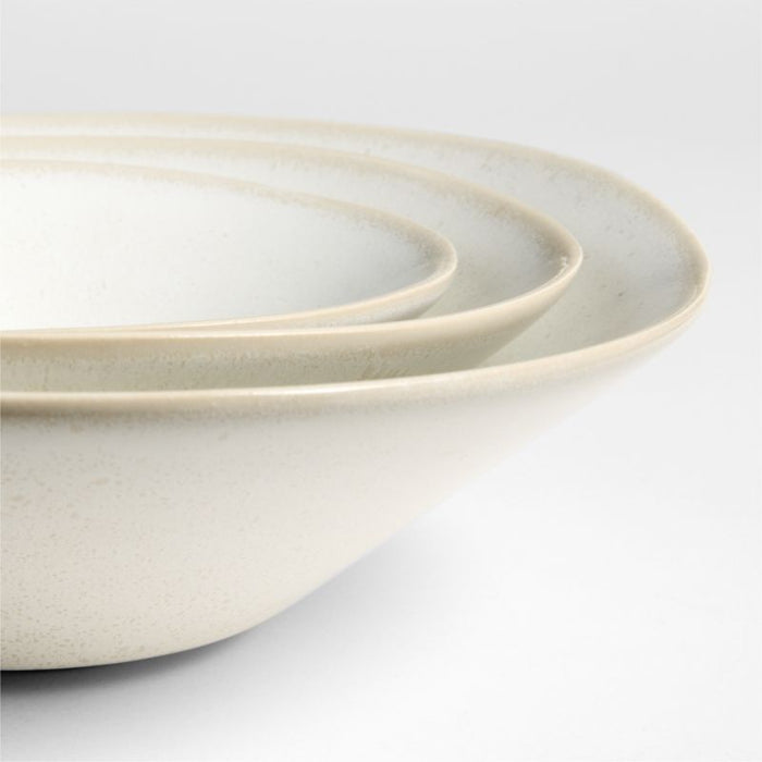 Basel Recycled Stoneware Nesting Bowls, Set of 3 by Daniel Humm