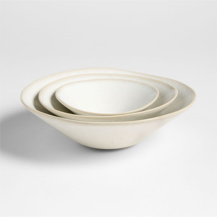 Basel Recycled Stoneware Nesting Bowls, Set of 3 by Daniel Humm