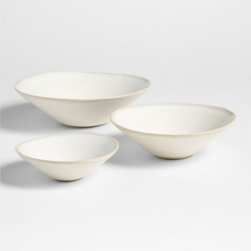 Basel Recycled Stoneware Nesting Bowls, Set of 3 by Daniel Humm