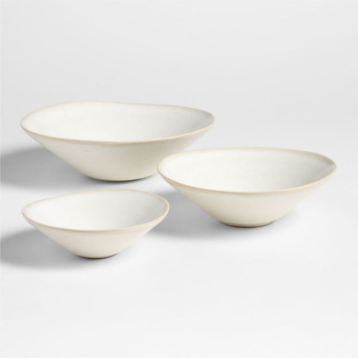 Basel Recycled Stoneware Nesting Bowls, Set of 3 by Daniel Humm