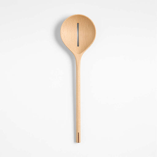 Chefs Essentials Beech Wood Slotted Spoon with Walnut Joinery by Daniel Humm