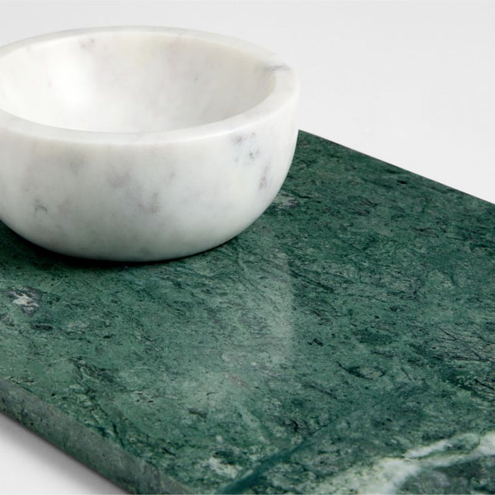 Geneve Green Marble Serving Board & Bowl Set by Daniel Humm