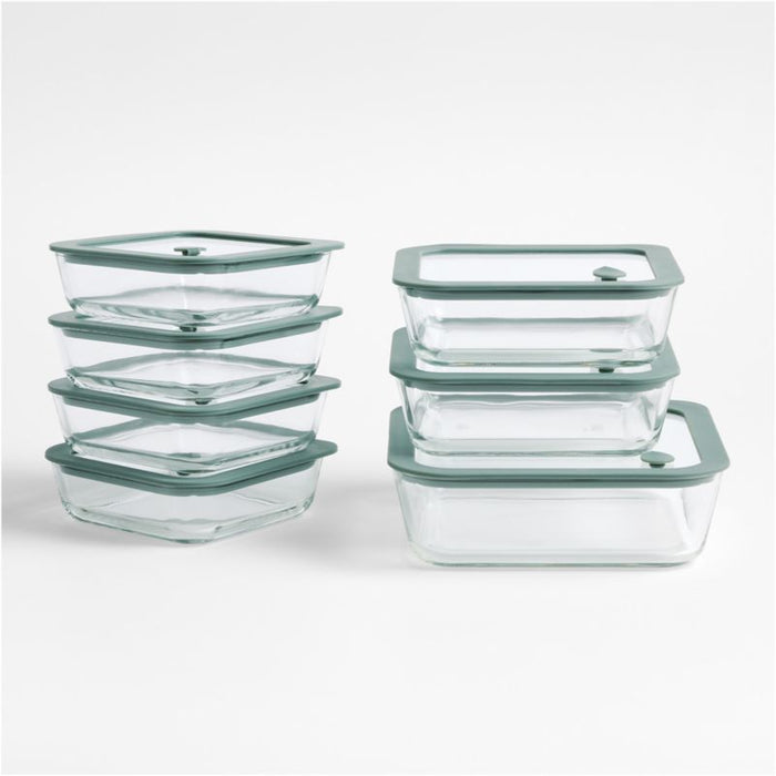 Interlude Glass 14-Piece Food Storage Container Set by Daniel Humm